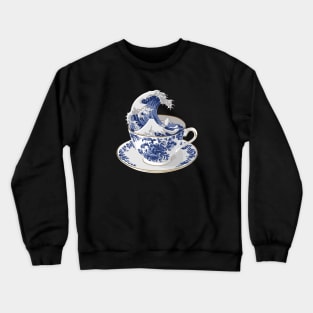 The Great Wave of Tea Crewneck Sweatshirt